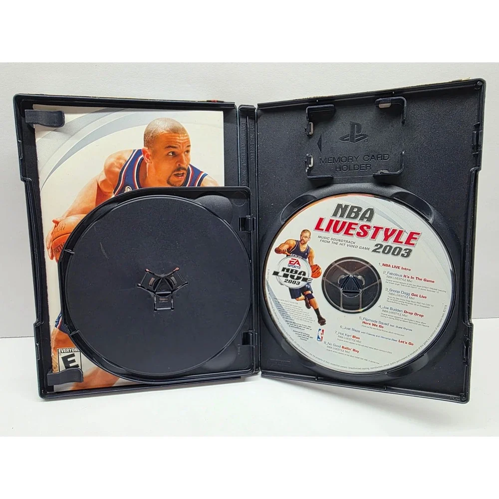 NBA Live 2003 PS2 PlayStation 2 Complete CIB Bonus Music CD Jason Kidd Retro
